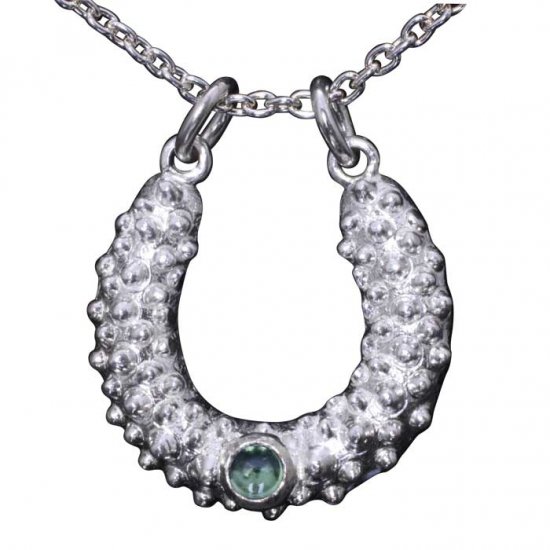 龍頭 ブルートパーズ 霰馬蹄 ネックレス チェーン付き ペンダント メンズ シルバー シルバーネックレス メンズネックレス 天然石 シルバー950 男性_3