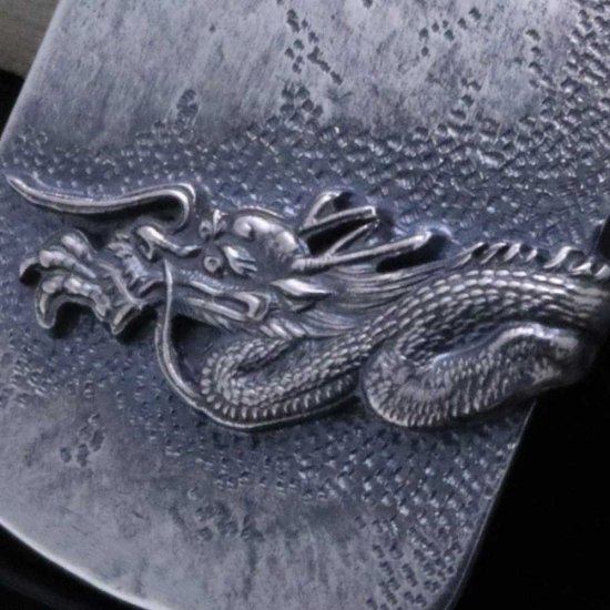 龍頭 龍 ドックタグ ネックレス チェーン付き ペンダント 認識票 迷子札 シルバードッグタグ ネームプレート 竜 ドラゴン シルバー950 男性 彼氏_6