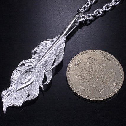 龍頭 鳳凰羽 ネックレス チェーン付き ペンダント メンズ シルバー シルバーネックレス メンズネックレス シルバー950 男性 彼氏 伝統技法 ギフト_5