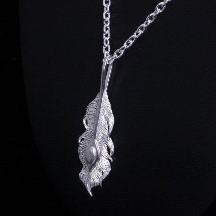 龍頭 鳳凰羽 ネックレス チェーン付き ペンダント メンズ シルバー シルバーネックレス メンズネックレス シルバー950 男性 彼氏 伝統技法 ギフト_7