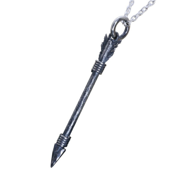 龍頭 いぶし 生弓矢 ネックレス (矢) Mサイズ チェーン付き ペンダント メンズ シルバー シルバーネックレス メンズネックレス 弓矢 シルバー925 男性