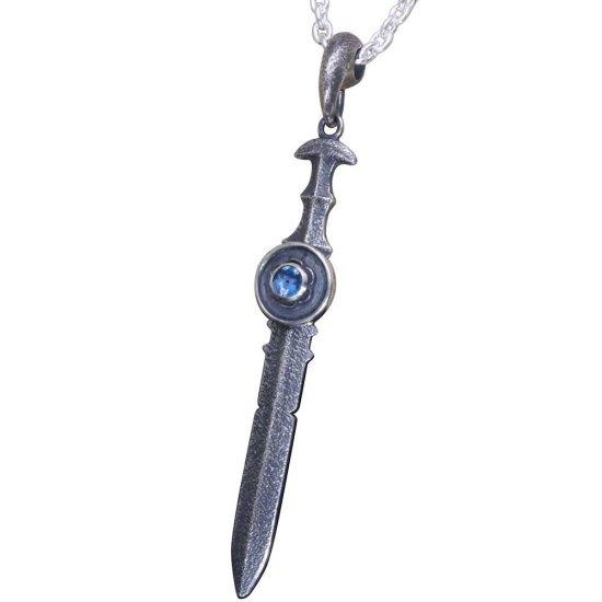 龍頭 三種の神器ペンダント 燻し仕上げ ペンダント メンズ シルバー シルバーネックレス メンズネックレス 天然石 シルバー950 男性 彼氏_1