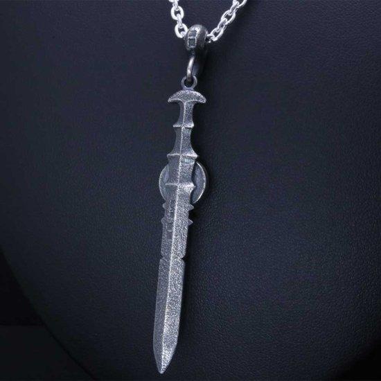 龍頭 三種の神器ペンダント 燻し仕上げ ペンダント メンズ シルバー シルバーネックレス メンズネックレス 天然石 シルバー950 男性 彼氏_10