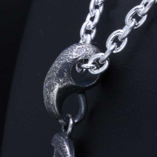 龍頭 三種の神器ペンダント 燻し仕上げ ペンダント メンズ シルバー シルバーネックレス メンズネックレス 天然石 シルバー950 男性 彼氏_11