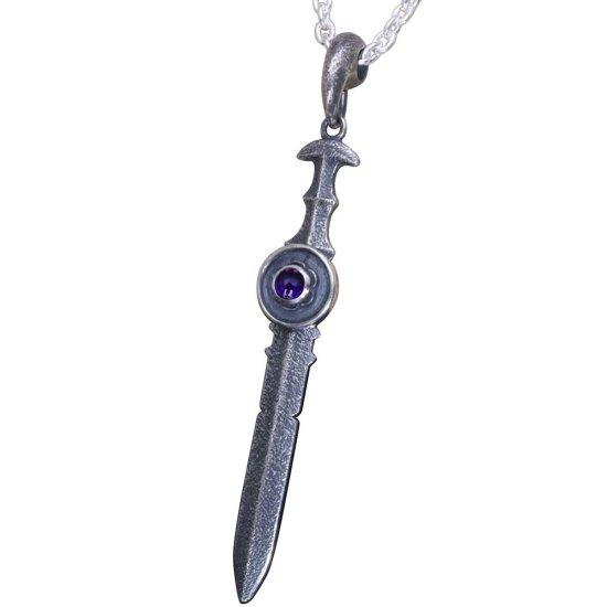 龍頭 三種の神器ペンダント 燻し仕上げ ペンダント メンズ シルバー シルバーネックレス メンズネックレス 天然石 シルバー950 男性 彼氏_2
