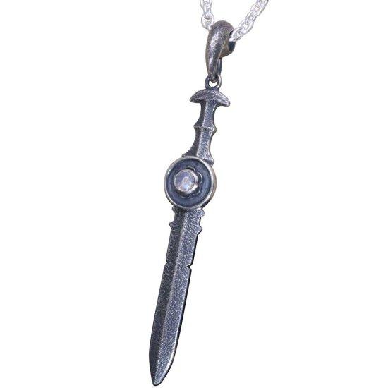 龍頭 三種の神器ペンダント 燻し仕上げ ペンダント メンズ シルバー シルバーネックレス メンズネックレス 天然石 シルバー950 男性 彼氏_5