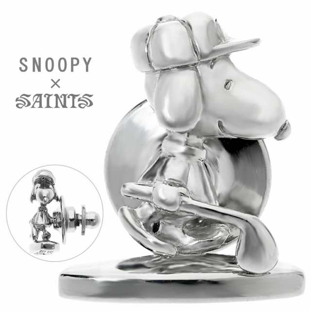 SNOOPY × SAINTS スヌーピー ゴルフ ピンバッチ 公式 PEANUTS グッズ コラボ スヌーピーアクセサリー スヌーピーグッズ スヌーピーフレ