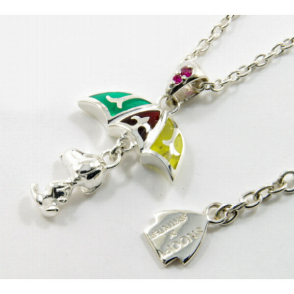 SNOOPY×SAINTS レインスヌーピー ネックレス(チェーン付き) スヌーピー 公式 PEANUTS キャラクターグッズ コラボ シルバー925 シルバーアクセサリー_1
