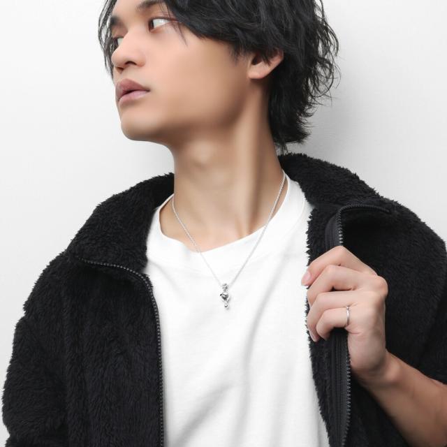 smile_mammy ジューシーアンチスマイル ネックレス ペンダント ペンダントトップ チャーム シルバー925 雫 ガッカリ 怒り顔 不機嫌 歯 口 不気味_3