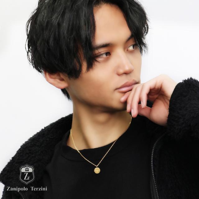 イオッセリアーニ スカルのネックレス ザニポロタルツィーニ イエローゴールド コイン ネックレス