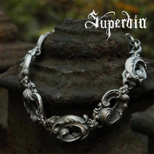 スクルプトゥーラ ブレスレット Sサイズ シルバーブレスレット シルバー925 メンズ スペルヴィア ブランド ロココ美術 バロック グロ