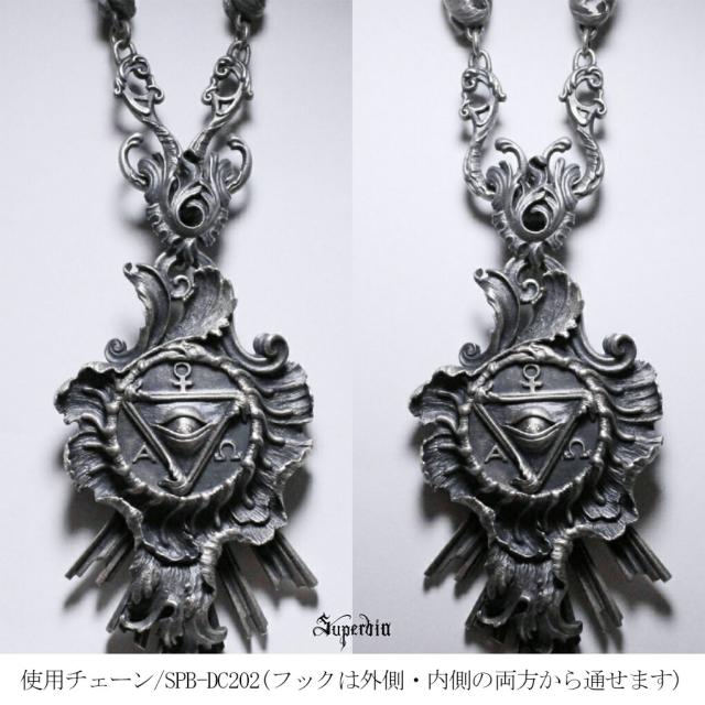 Superbia “降臨” シルバー ネックレス ペンダント ペンダントトップ シルバー925 スペルヴィア ブランド ロココ 美術 アンティーク ジュエリー_7