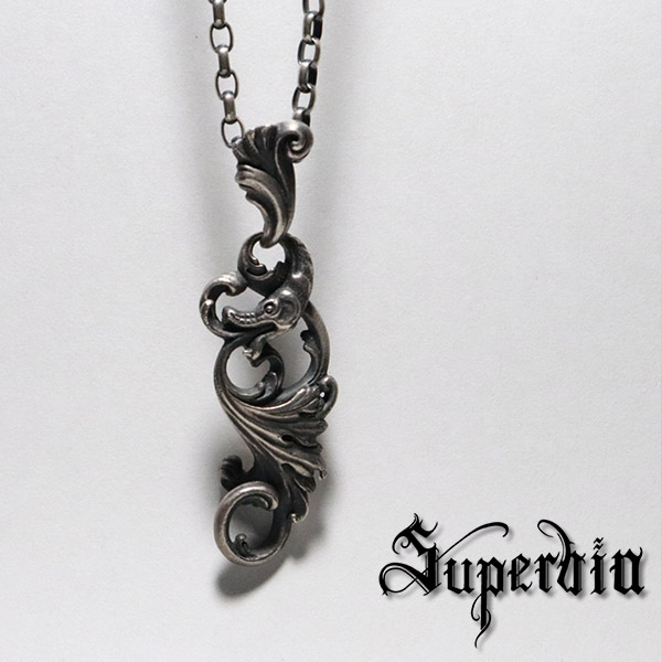 Superbia “誘惑”ペンダントトップ チェーンなし シルバーペンダント シルバー925 トップ ペンダント ネックレス メンズ スペルヴィア ブランド
