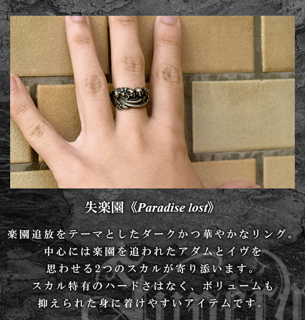 Superbia失楽園リング(ワイド)11〜27号Paradise lost/送料無料 シルバー925 シルバーリング メンズ シルバー 指輪 大きいサイズ ブランド_2