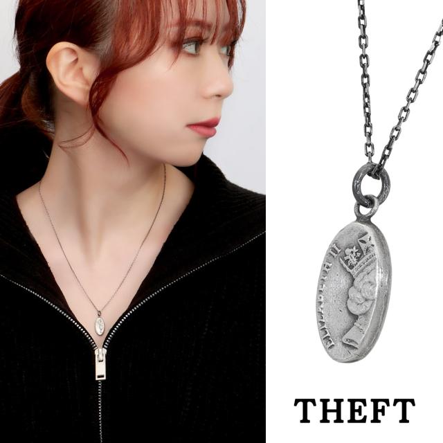 THEFT セフト エリザベス モチーフ コイン ネックレス ペンダント ペンダントトップ ペンダントチャーム シルバー ELIZABETH COIN ビンテージの通販は