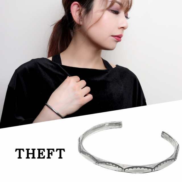 THEFT セフト ネイティブ バングル シルバー シンプル ビンテージ ヴィンテージ アンティーク調 ブレスレット メンズ レディース 男性 女