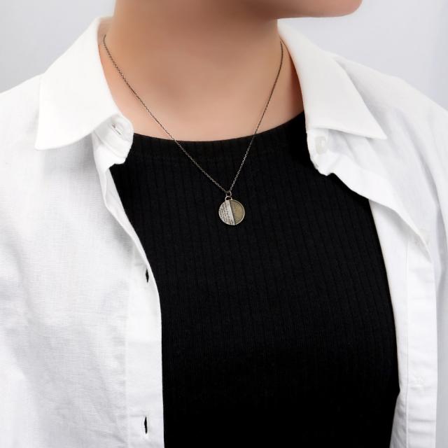 THEFT セフト スモール ハーフ コイン エリザベス ネックレス ペンダント ペンダントトップ ペンダントチャーム シルバー SMALL HALF COIN NEC 硬貨_2