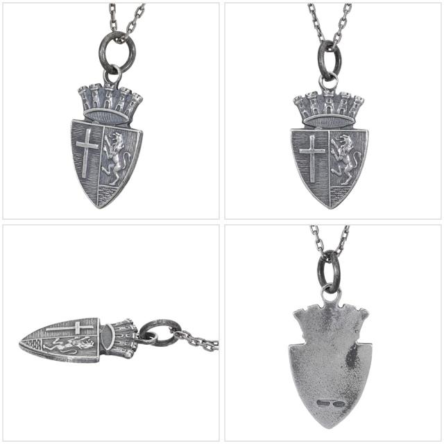 THEFT セフト エンブレム モチーフ ネックレス ペンダント ペンダントトップ ペンダントチャーム シルバー EMBLEM NECKLACE シールド ビンテージ_4