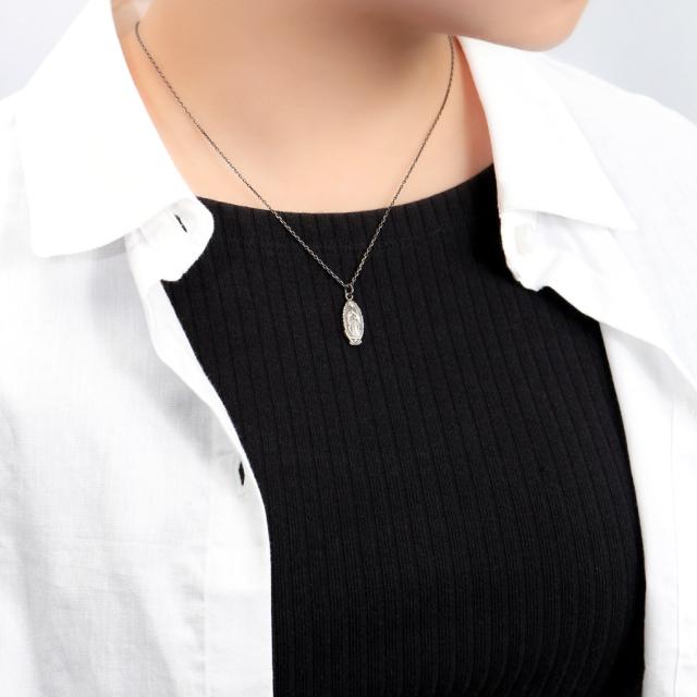 THEFT セフト スカル マリア エリザベス モチーフ ネックレス ペンダント ペンダントトップ ペンダントチャーム シルバー SKULL&ELIZABETH NECKLACE_3