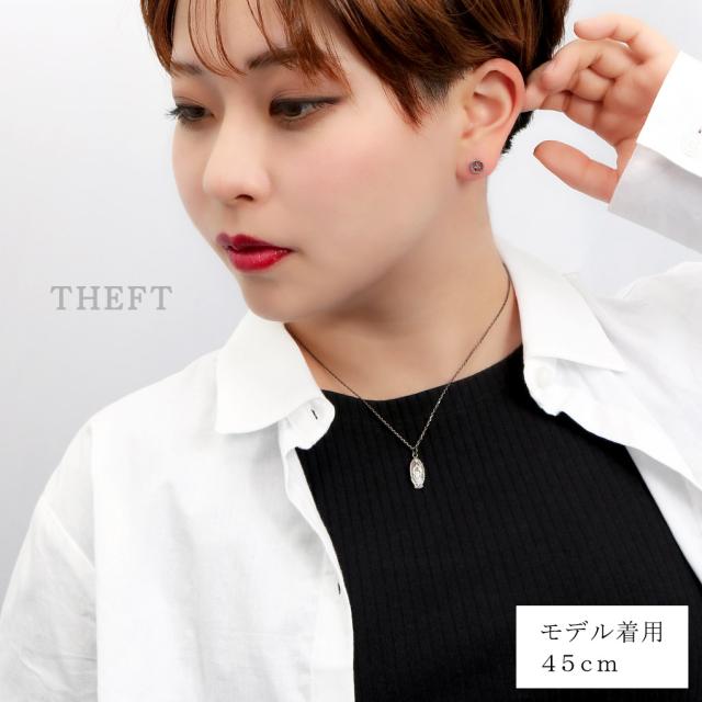 THEFT セフト スカル マリア エリザベス モチーフ ネックレス ペンダント ペンダントトップ ペンダントチャーム シルバー SKULL&ELIZABETH NECKLACE_4