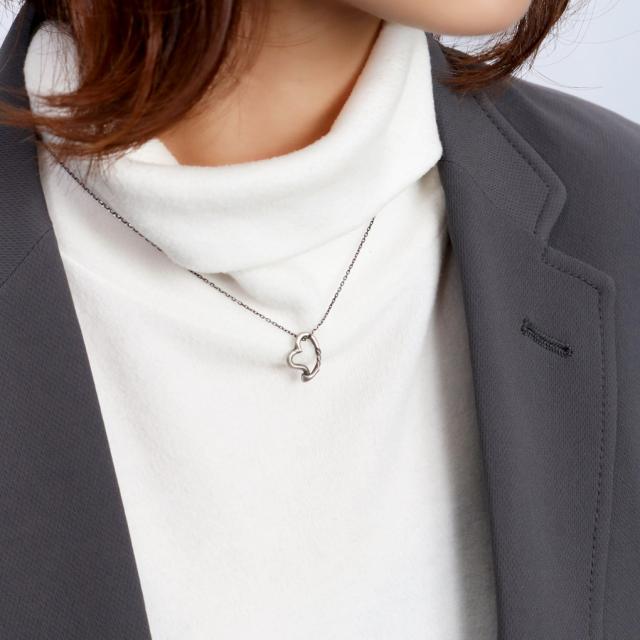 THEFT セフト ツイスト ハート ネックレス ペンダント ペンダントトップ ペンダントチャーム シルバー HEART NECKLACE ビンテージ ヴィンテージ_2