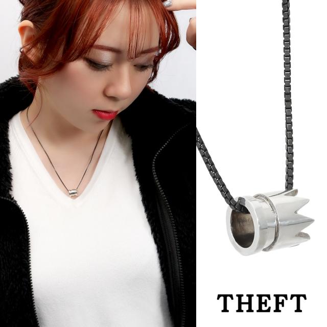 THEFT セフト 王冠 クラウン リング ネックレス ペンダント ペンダントトップ ペンダントチャーム シルバー ベネチアンチェーン ビンテージ