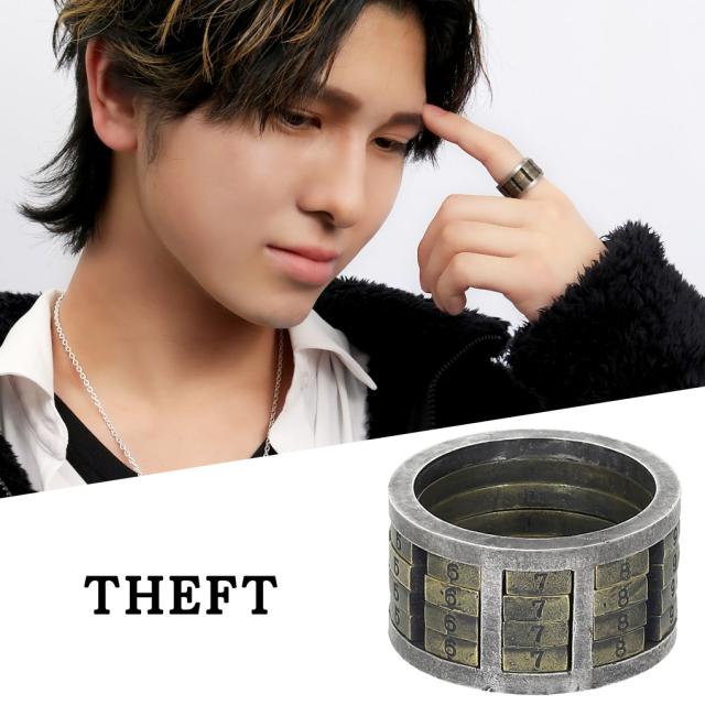 THEFT セフト Varde77xTHEFT ナンバーロック リング 指輪 13〜19号 メンズリング シルバー NUMBER LOCK RING 数字 ビンテージ ヴィンテージ