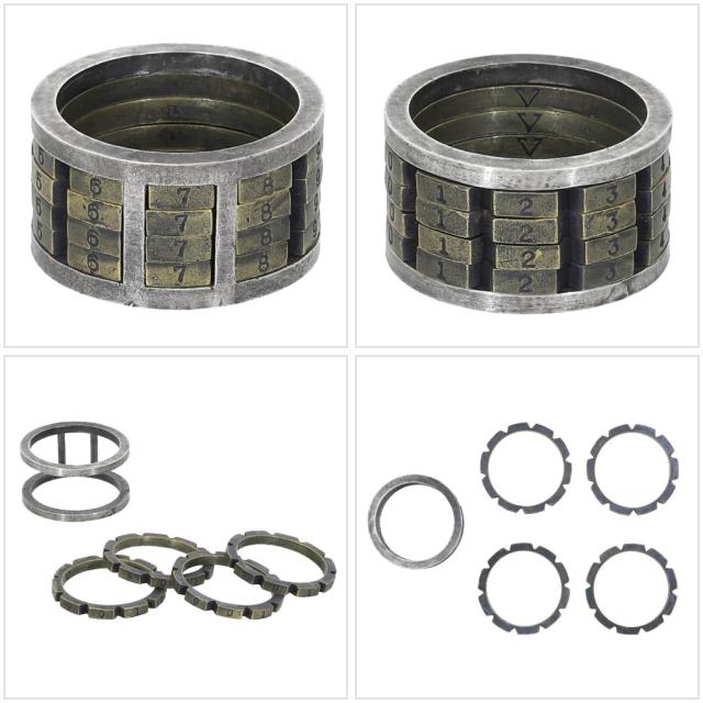 THEFT セフト Varde77xTHEFT ナンバーロック リング 指輪 13〜19号 メンズリング シルバー NUMBER LOCK RING 数字 ビンテージ ヴィンテージ_5