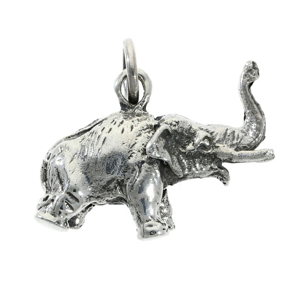 インドゾウ 象 ゾウ ペンダントトップ ネックレスチャーム (チェーンなし) シルバー925 ネックレス ペンダント 動物 アニマル インド タイ 神様_1