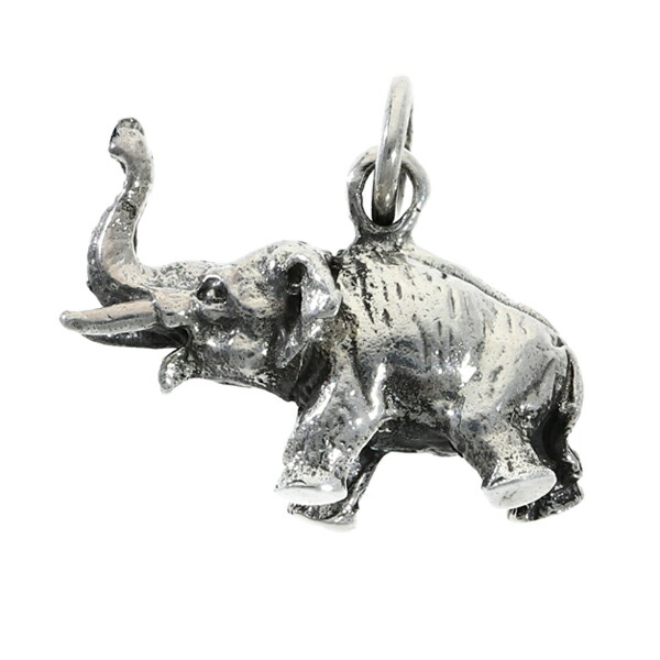 インドゾウ 象 ゾウ ペンダントトップ ネックレスチャーム (チェーンなし) シルバー925 ネックレス ペンダント 動物 アニマル インド タイ 神様_2