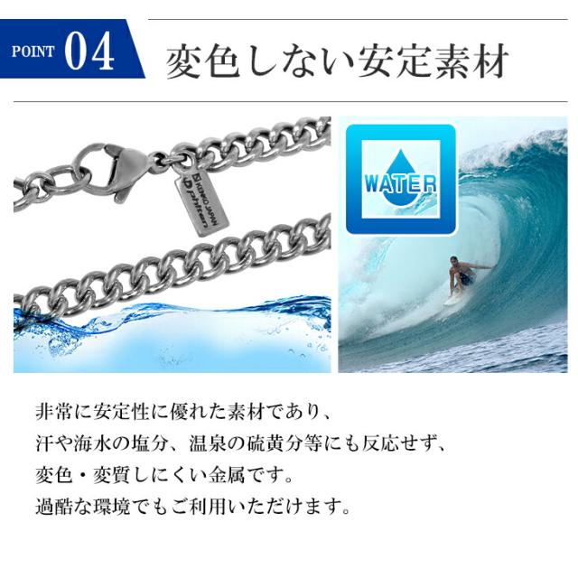 ファイテン 限定品 チタンネックレス 喜平 幅4.4mm 50cm 日本製