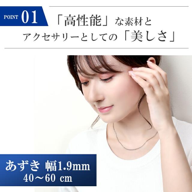 美品 Phiten ファイテン freeasy ネックレス シルバー 45cm