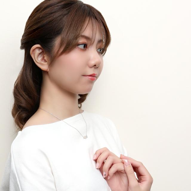シナモロール シナモン ネックレス 当店限定 サンリオ 限定 公式 オフィシャル キャラクター グッズ SANRIO ダイヤモンド シルバー 大人 レディース