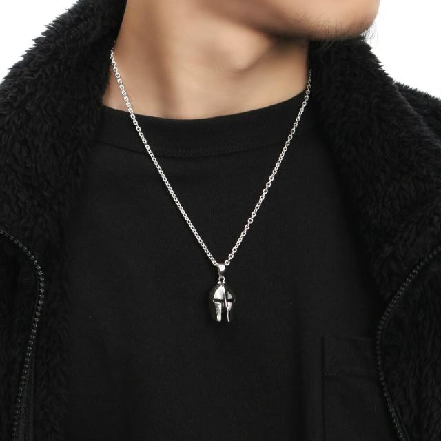 シルバー ネックレス 925 メンズ 鎧 マスク 甲冑 装甲 騎士 ナイト ペンダント ペンダントトップ ペンダントチャーム シルバー シルバー ネックレス_2