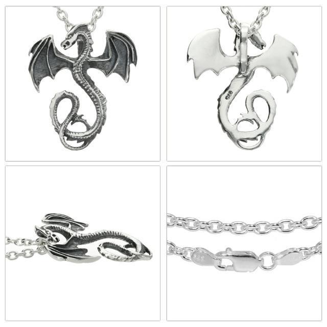 ドラゴン シルバー ネックレス ペンダント ペンダントトップ ペンダントチャーム シルバー925 竜 龍 りゅう グッズ アクセサリー メンズ 男性 彼氏 夫_4