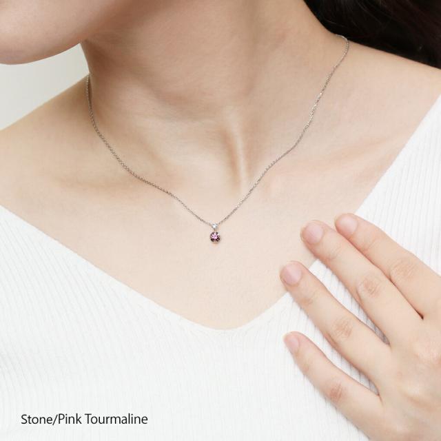 ピンキー&amp;ダイアン 選べる誕生石 ダイヤモンド ネックレス シルバー950 シルバー レディースネックレス ペンダント レディース 女性 天然石 ストーン_3