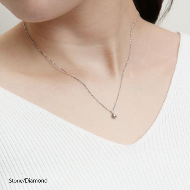 ピンキー&amp;ダイアン 選べる誕生石 ダイヤモンド ネックレス シルバー950 シルバー レディースネックレス ペンダント レディース 女性 天然石 ストーン_5