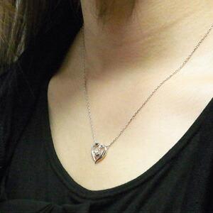 天使の卵 ダイヤモンドハート シルバーネックレス SILVER925 銀の蔵 レディース ネックレス 女性用ネックレス ペンダントネックレス_2