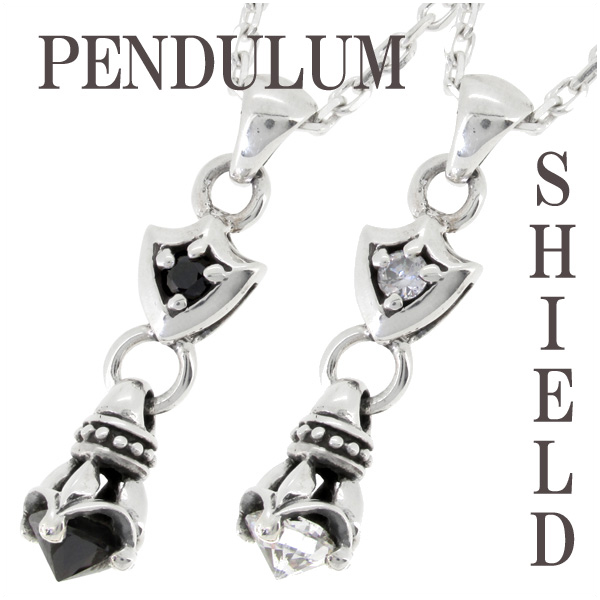 ジルコニア ペンデュラム シールド ペンダントトップ ペンダントヘッド(チェーンなし)ネックレス メンズ シルバー 925の通販は 5,867円