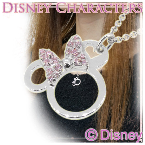 【Disney ディズニー】キラキラ ミニー リボン シルバーネックレス 送料無料 正規品 ネックレス ブランド レディース シルバー925 グッズの通販は 13,200円