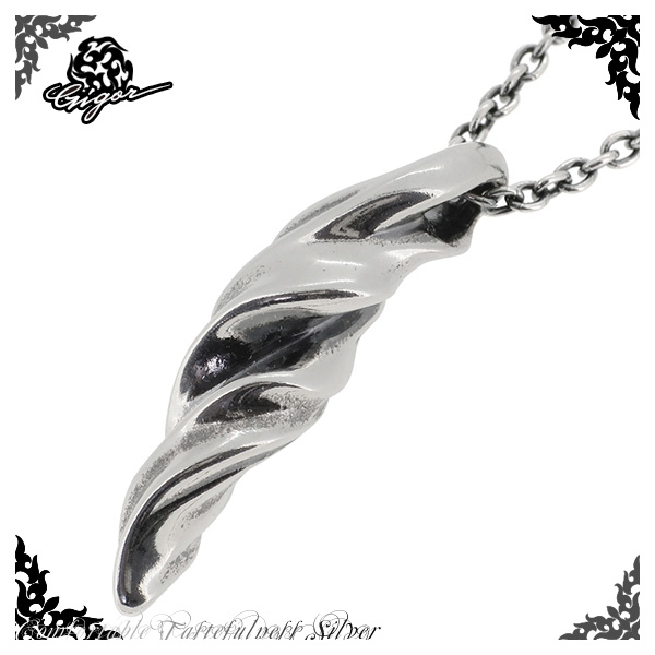 GIGOR ジゴロウ ファーミングペンダント シルバーネックレス シルバー925 シルバーペンダント メンズネックレス 男性用 ブランド 銀 シンプルの通販は