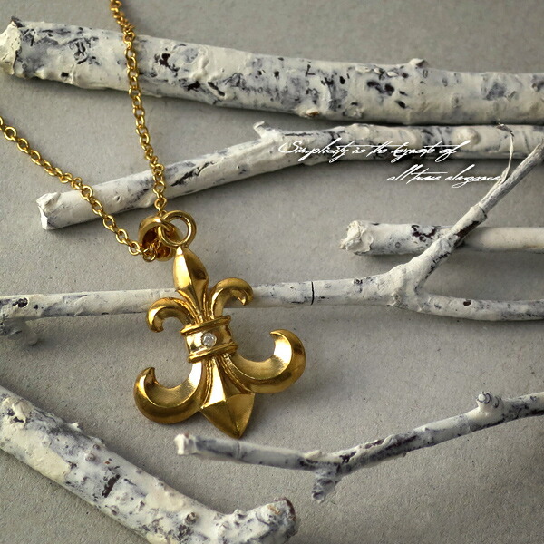 14k金と925シルバーアンティークネックレス