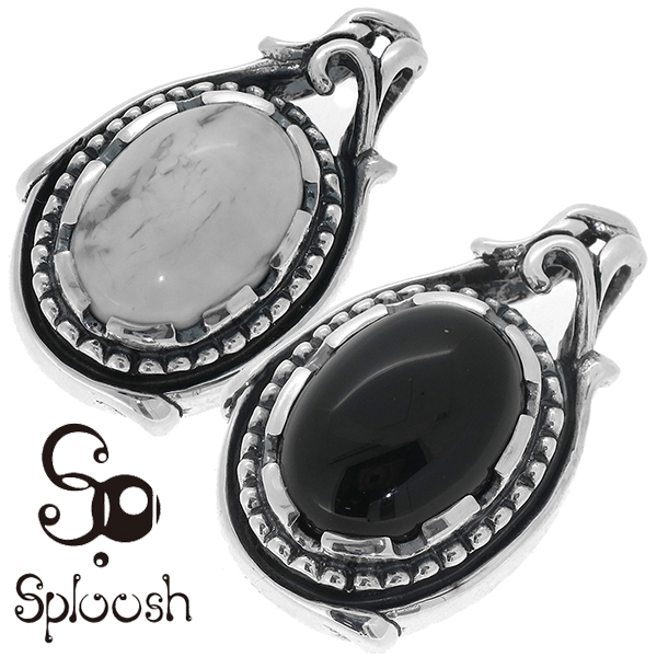 Sploosh T-84 オニキス マグネサイト シルバーペンダントトップ ペンダントヘッド チェーンなしの通販は