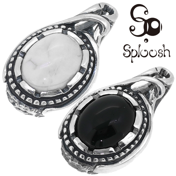 Sploosh T-85 オニキス マグネサイト シルバーペンダントトップ ペンダントヘッド チェーンなしの通販は