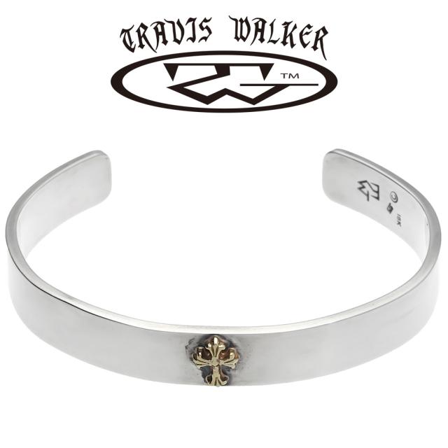 TRAVIS WALKER トラヴィスワーカー 18K イエローゴールド スモール ダブル クロス バングル シルバー ブランド 公式 正規品 シルバー925 アクセサリー