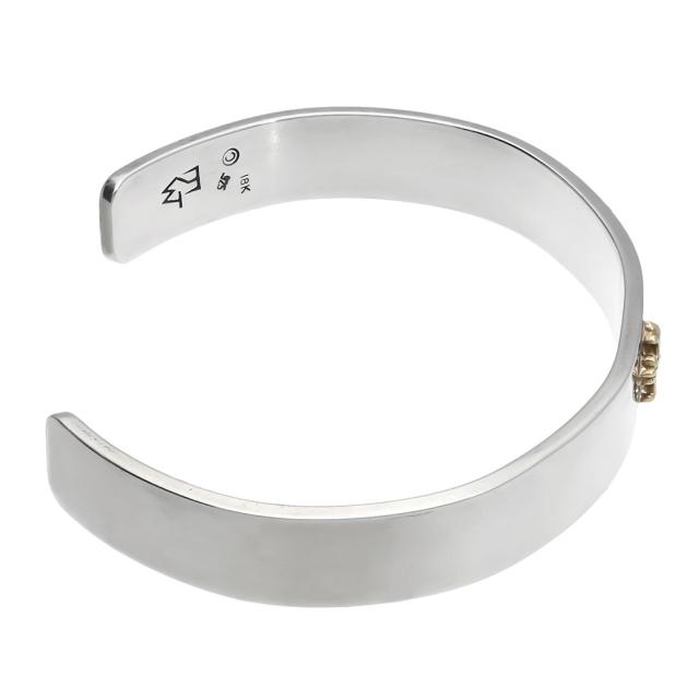 TRAVIS WALKER トラヴィスワーカー 18K イエローゴールド スモール ダブル クロス バングル シルバー ブランド 公式 正規品 シルバー925 アクセサリー