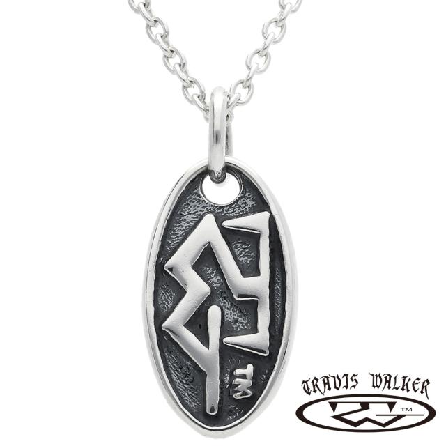 TRAVIS WALKER トラヴィスワーカー ミディアム オーバル ロゴ チャーム