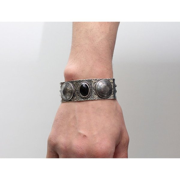 VIVIFY ビビファイ アクセサリー ブレスレット バングル シルバー 日本 古銭 &amp; オニキス Tokyo-Tominzoku Bangle 富士山 雨 雫 etc._2