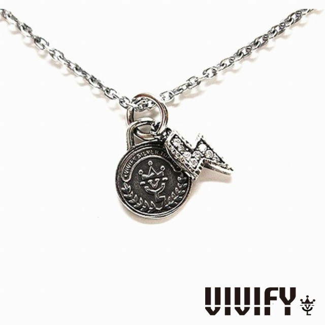 VIVIFY ビビファイ アクセサリー ネックレス シルバー Lightning & Coin Necklace クリアー