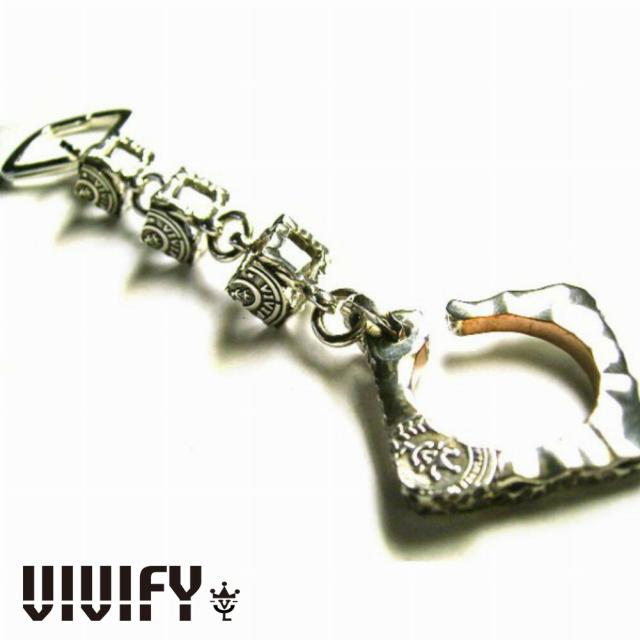 VIVIFY ビビファイ アクセサリー ウォレットチェーン キーチェーン シルバー Cubic Key Chain